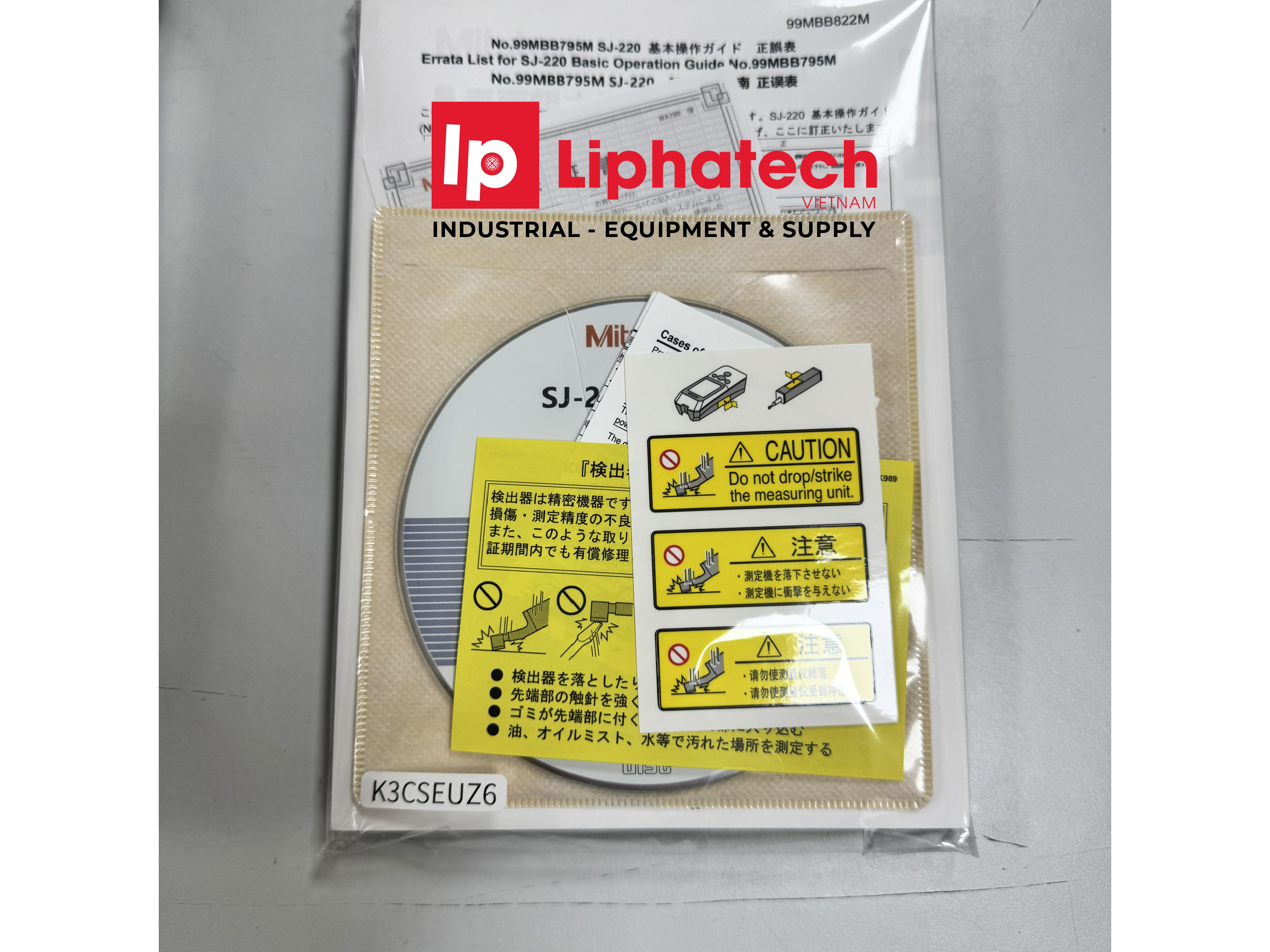 Hình ảnh thực tế Máy SJ-220 được Lipha Tech bàn giao đầy đủ máy và phụ kiện cho khách hàng
